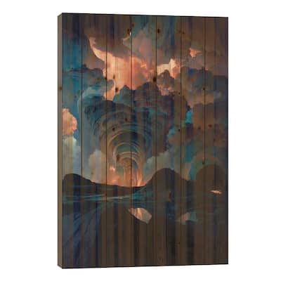 The Crescendo III Print On Wood by Kenwood Huh - Multi-Color