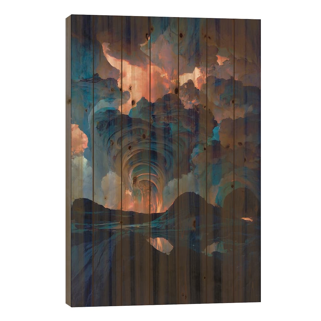 The Crescendo III Print On Wood by Kenwood Huh - Multi-Color