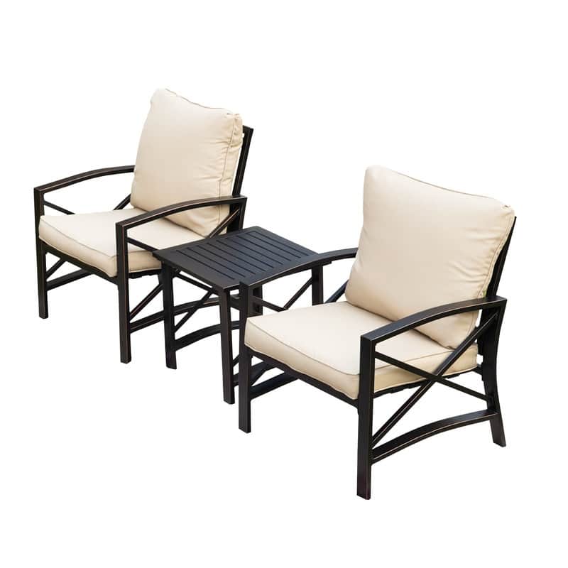 PATIO FESTIVAL 8-Piece Outdoor Sofa Seating Group with Cushions