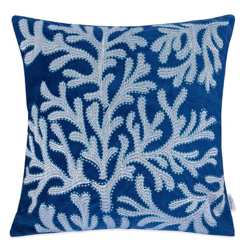 Homey Cozy Seahorse Coral Shell Anchor Throw Pillow Cover & Insert