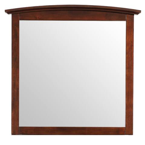 Offex Classic Rectangle Framed Dresser Mirror - Cappuccino - 2"L x 37"W x 35"H