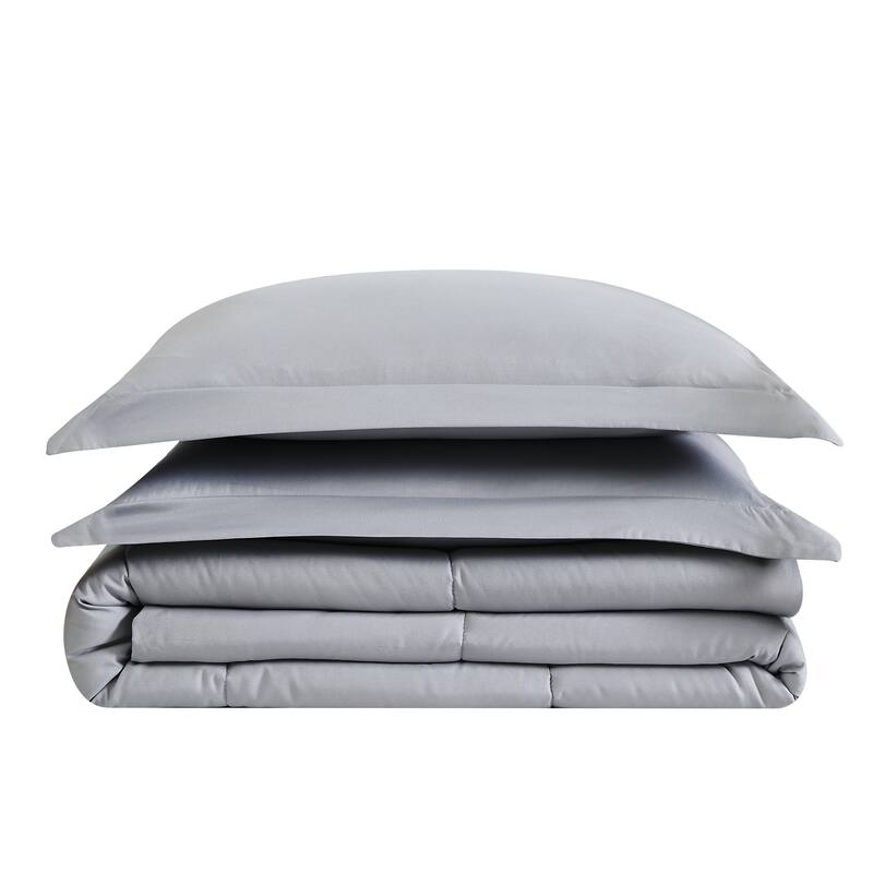 Truly Soft Garment Wash Solid Comforter Set