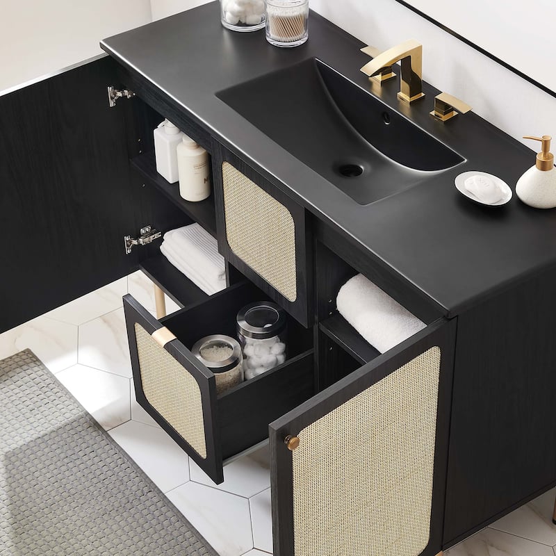Chaucer Bathroom Vanity with Black Basin Included