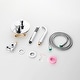 preview thumbnail 13 of 41, Solid Brass 2 Handle Wall Mounted Roman Tub Faucet With Handheld Shower