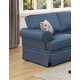 preview thumbnail 5 of 5, Sofa and Loveseat Glossy Polyfiber Cushion Couch,2pc Sofa Set
