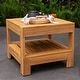 preview thumbnail 25 of 31, Cambridge Casual Logan 5-Piece Teak Patio Conversation Set with Sunbrella Cushion