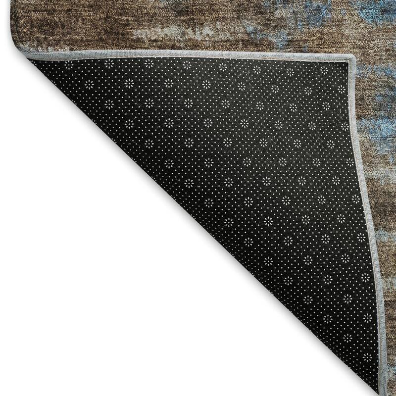 Machine Washable Indoor/ Outdoor Contemporary Ombre Chantille Rug