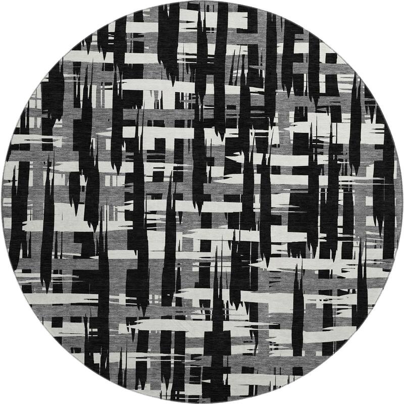 Premium Washable Super Soft Contemporary Plaid Mayfield Rug