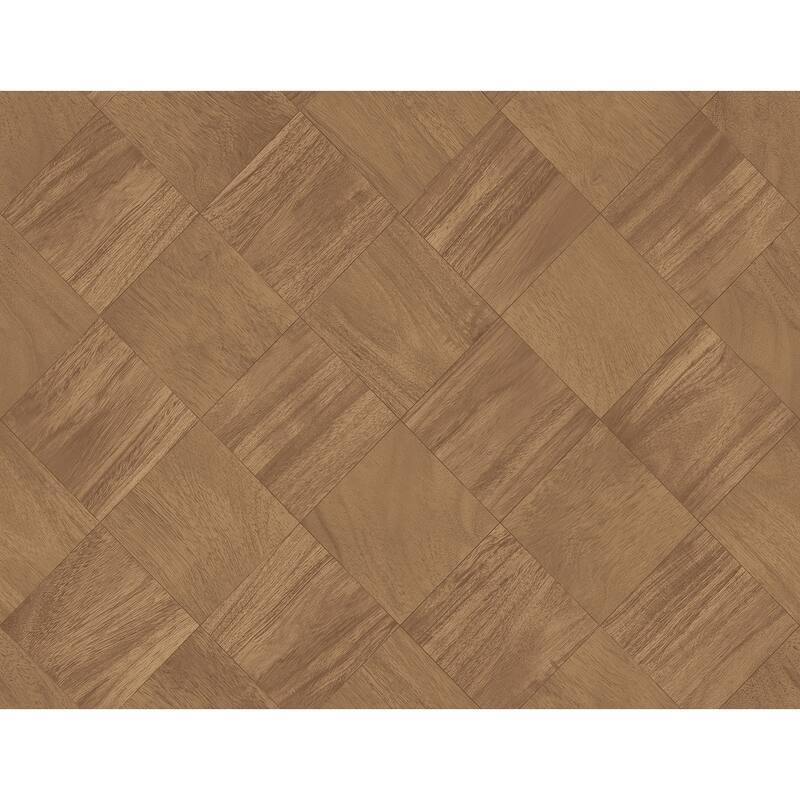 A-Street Prints Thriller Chestnut Wood Tile Wallpaper