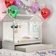 preview thumbnail 1 of 6, Kids and Baby Twin Size House Bed With Trundle,Can Be Decorated For Home