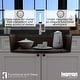 preview thumbnail 8 of 47, Karran Undermount 32.5 in. Large Single Bowl Quartz Workstation Kitchen Sink