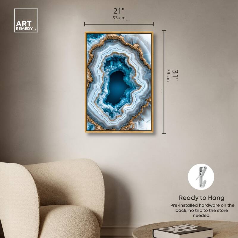 Gilded Geode Eye II Canvas by Art Remedy