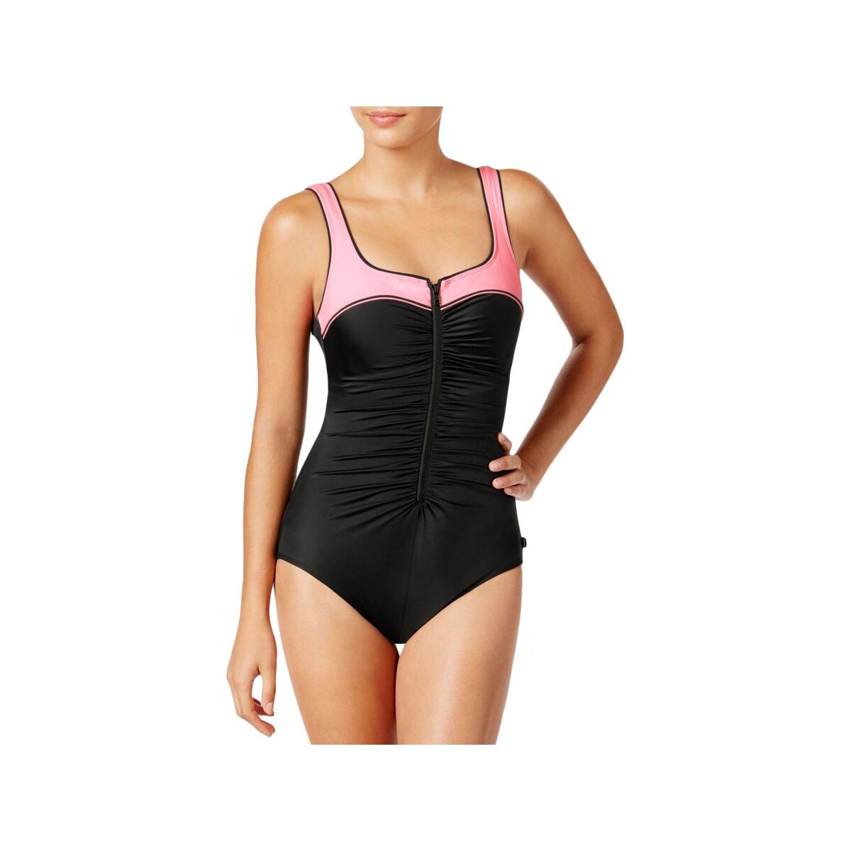reebok zipper swimsuit