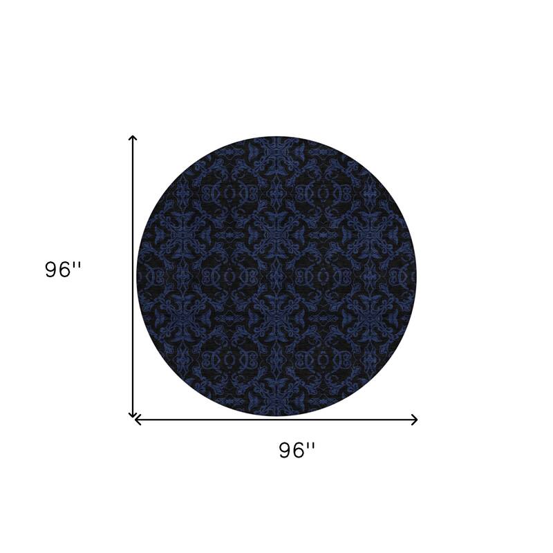 HomeRoots Medallion Transitional Rectangle Outdoor Rug