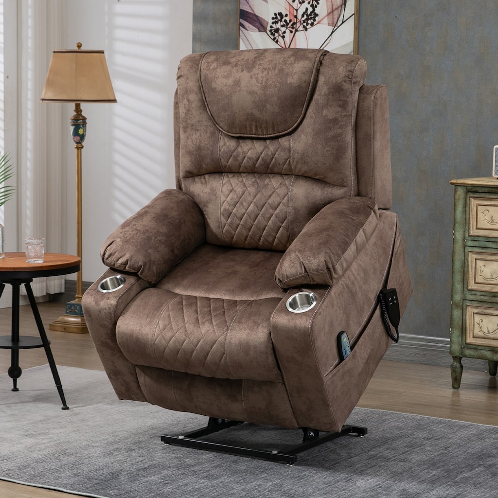 Upgraded Flagship Dual Motor Independent Control Oversized 180° Lay Flat Power Lift Recliner Chair