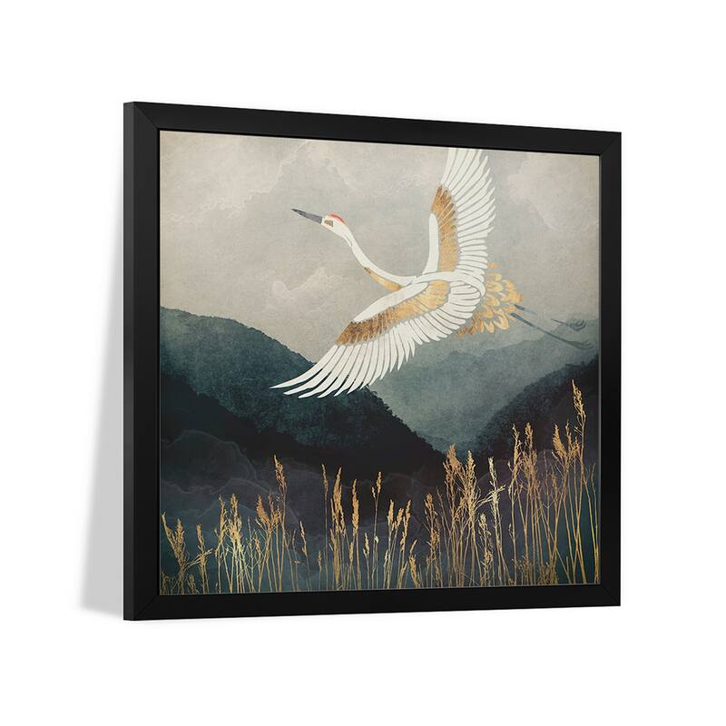 Elegant Flight Premium Framed Poster by SpaceFrog Designs
