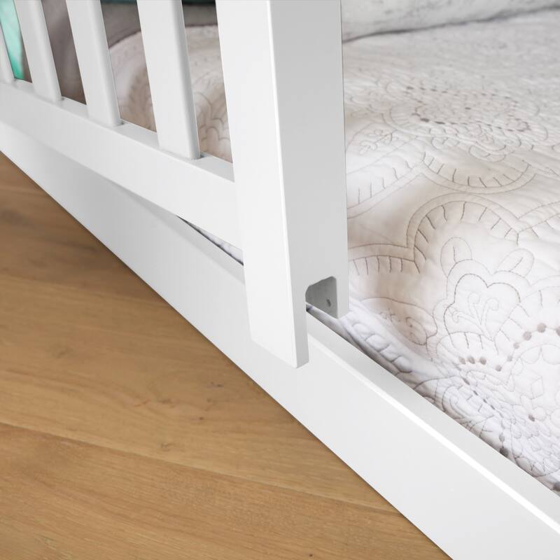 Max and Lily Twin over Twin Low Bunk with Guard Rails