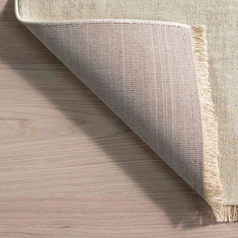 Aspen Checkerboard Fringed Area Rug