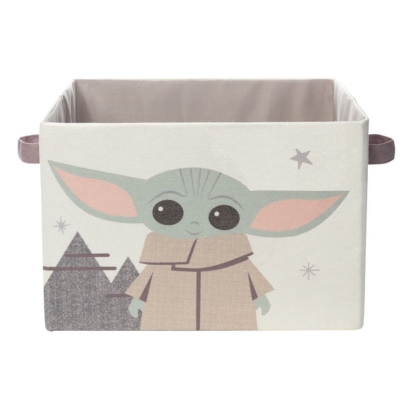 slide 2 of 5, Lambs & Ivy Star Wars Grogu/Baby Yoda Foldable/Collapsible Storage Bin/Basket