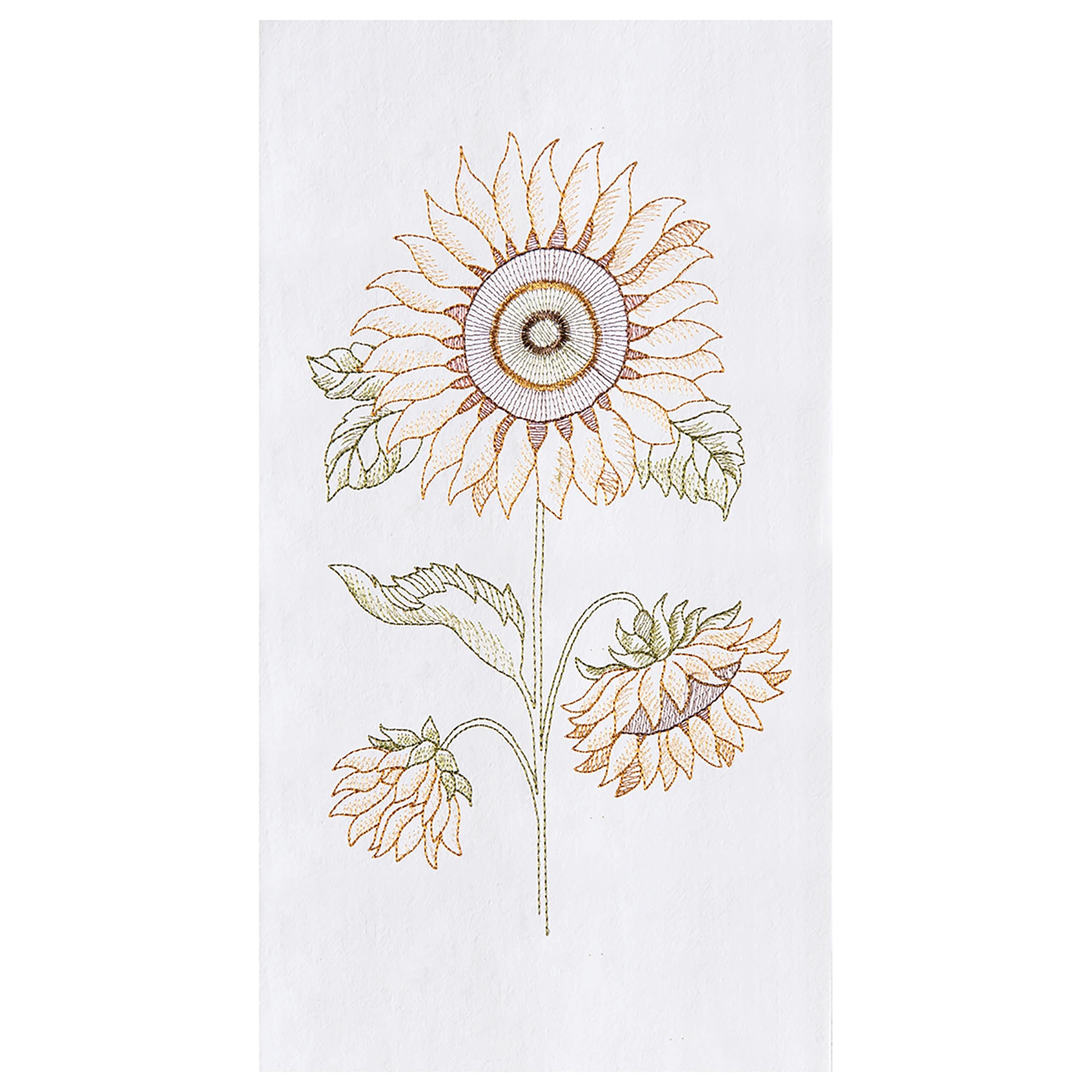 Sunflower Flour Sack Cotton Kitchen Towel