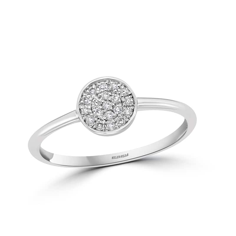 EFFY 925 Sterling Silver Diamond Circle Ring
