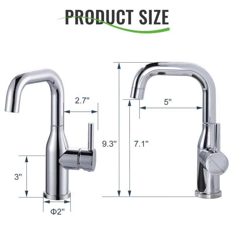 WOWOW Single Handle Bar Faucet With Swivel Spout