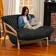 preview thumbnail 56 of 58, Pillow Saxx Dream Lounger with Wood Frame - 3-in-1 Bean Bag Mondo Fur Black
