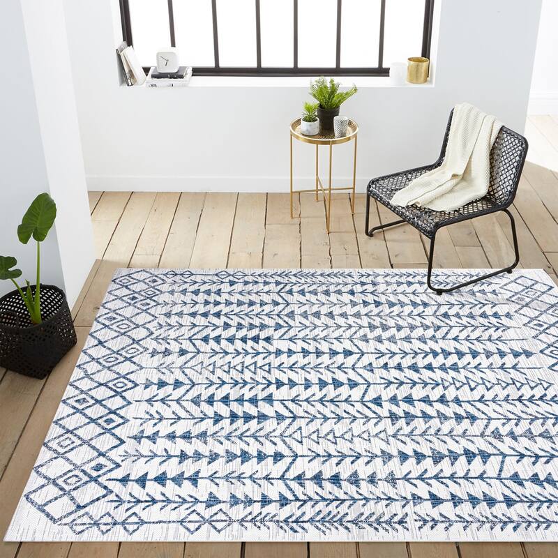 JONATHAN Y Sukie Bohemian Geometric Indoor/Outdoor Area Rug