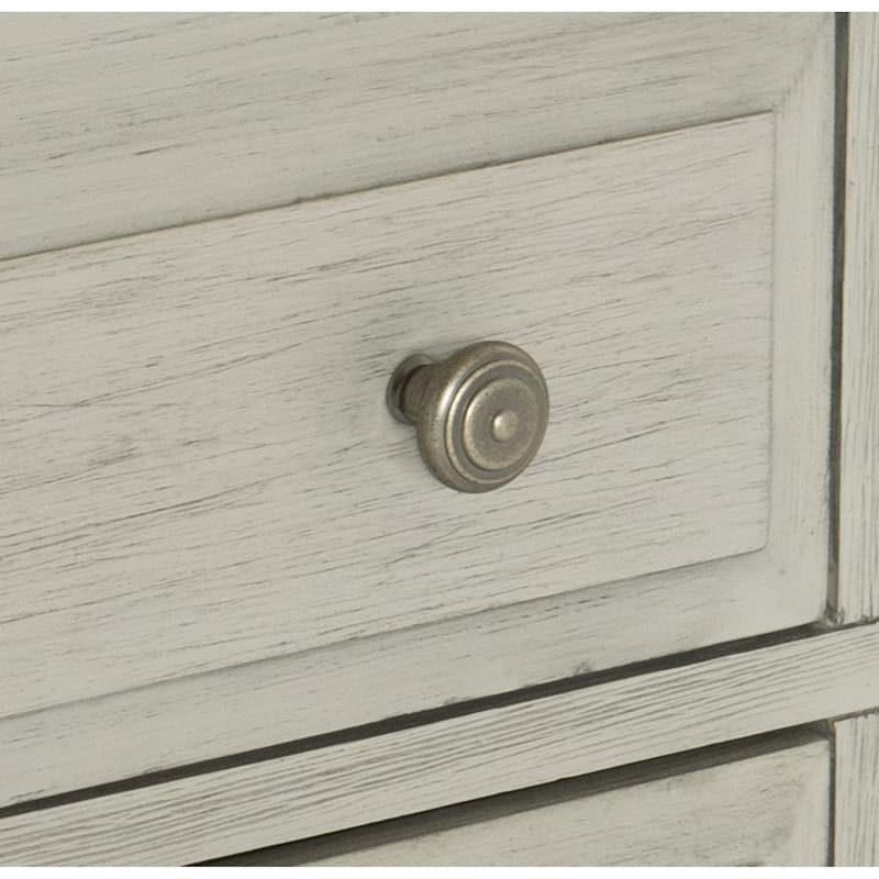 Classic 1pc Nightstand with 2x Drawers and Storage Cubby Top Modern Farmhouse Design Bedroom Furniture Side Table