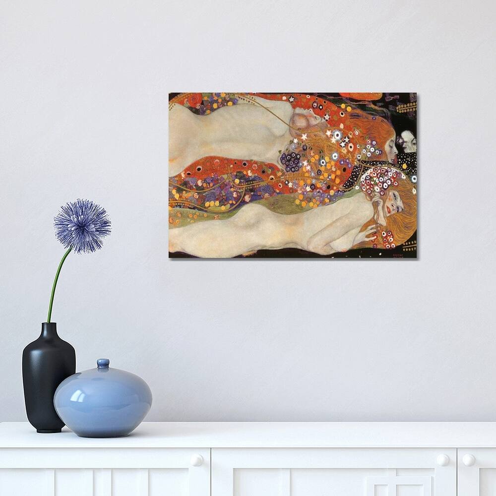 iCanvas "Water Serpents II, 1904-07" by Gustav Klimt Canvas Print