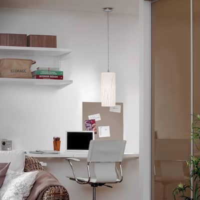 Eglo Rivato 1-light White and Chrome Mini Pendant