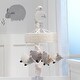 preview thumbnail 4 of 3, Lambs & Ivy Sleepy Sheep Musical Baby Crib Mobile - Cream/Gray