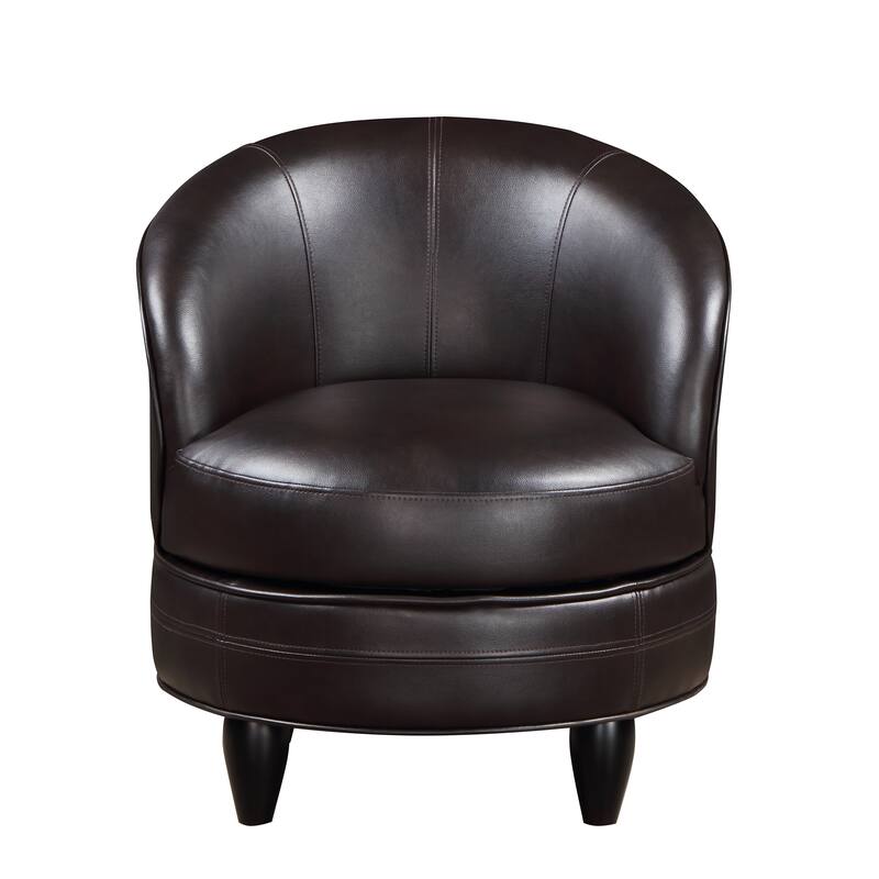 Steve Silver Stella Faux Leather Swivel Accent Chair