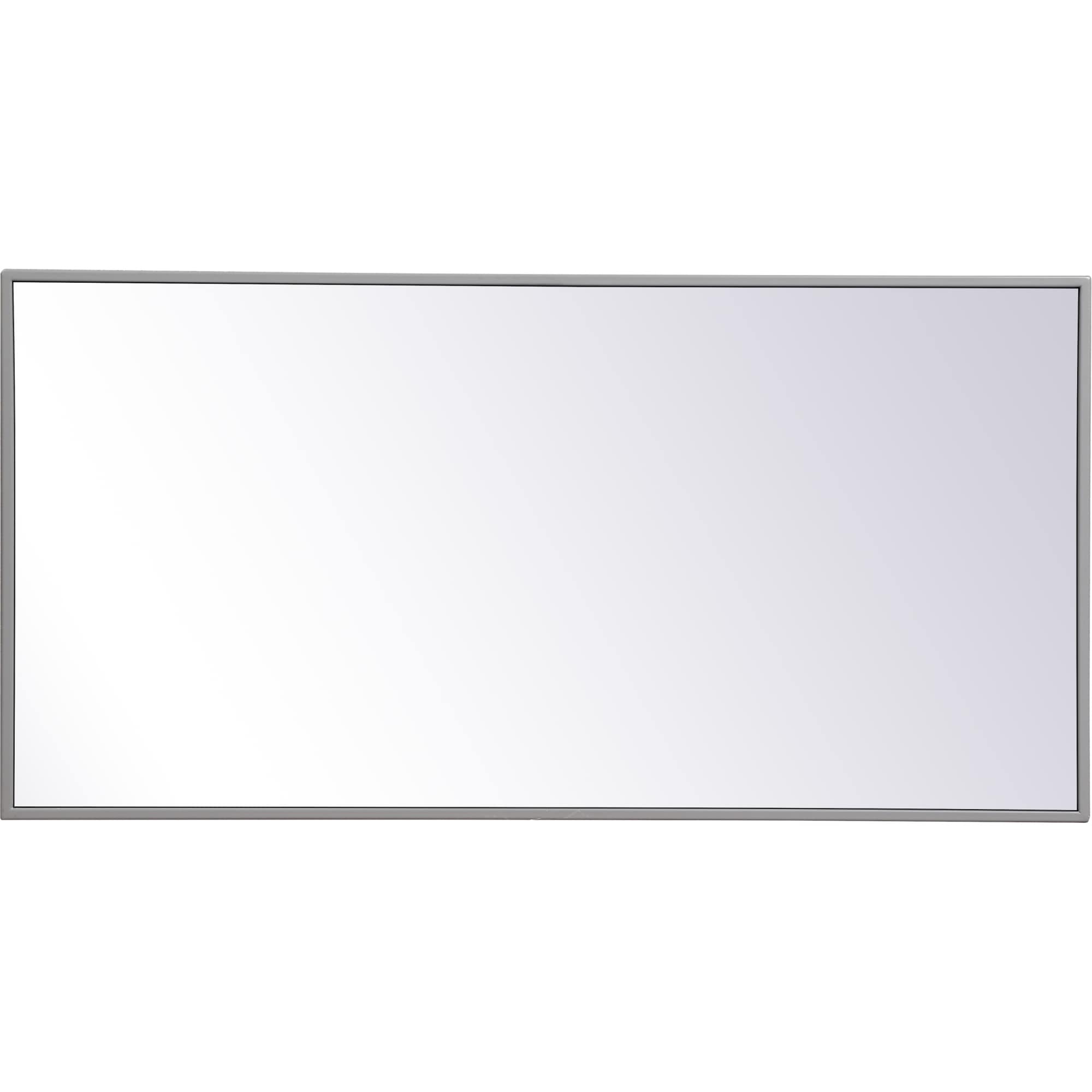 Elegant Lighting Eternity 18" x 36" Rectangular Beveled Metal Framed