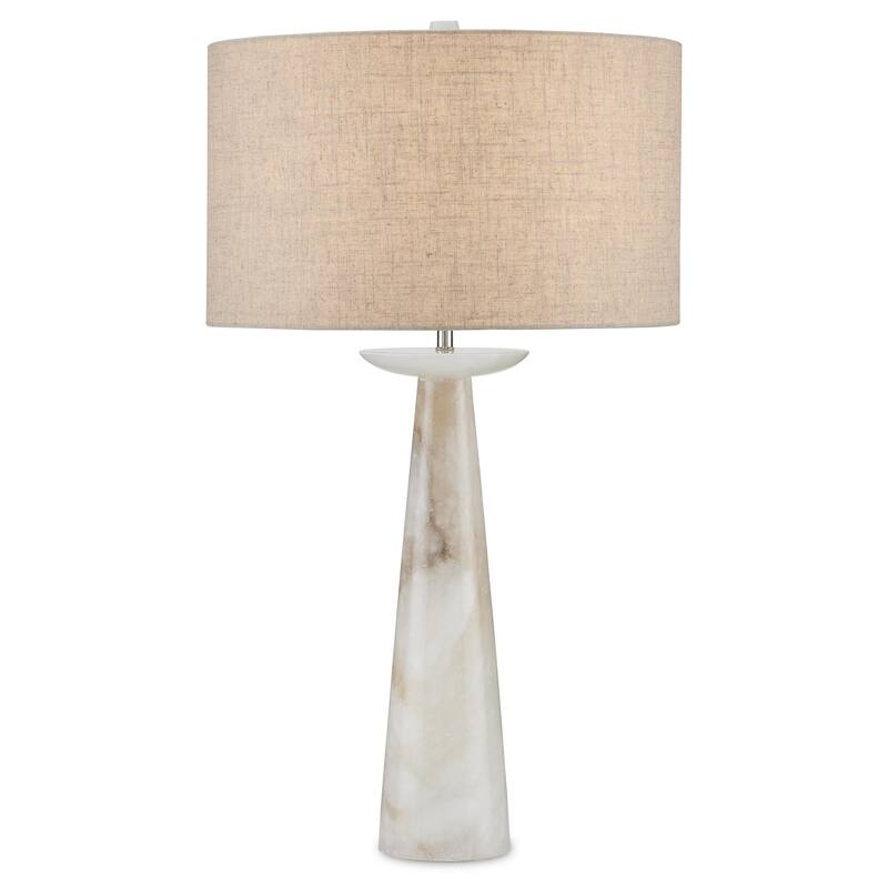 Currey & Company Pharos Alabaster Table Lamp - 31.5"h x 18"dia - 31.5"h x 18"dia - Natural