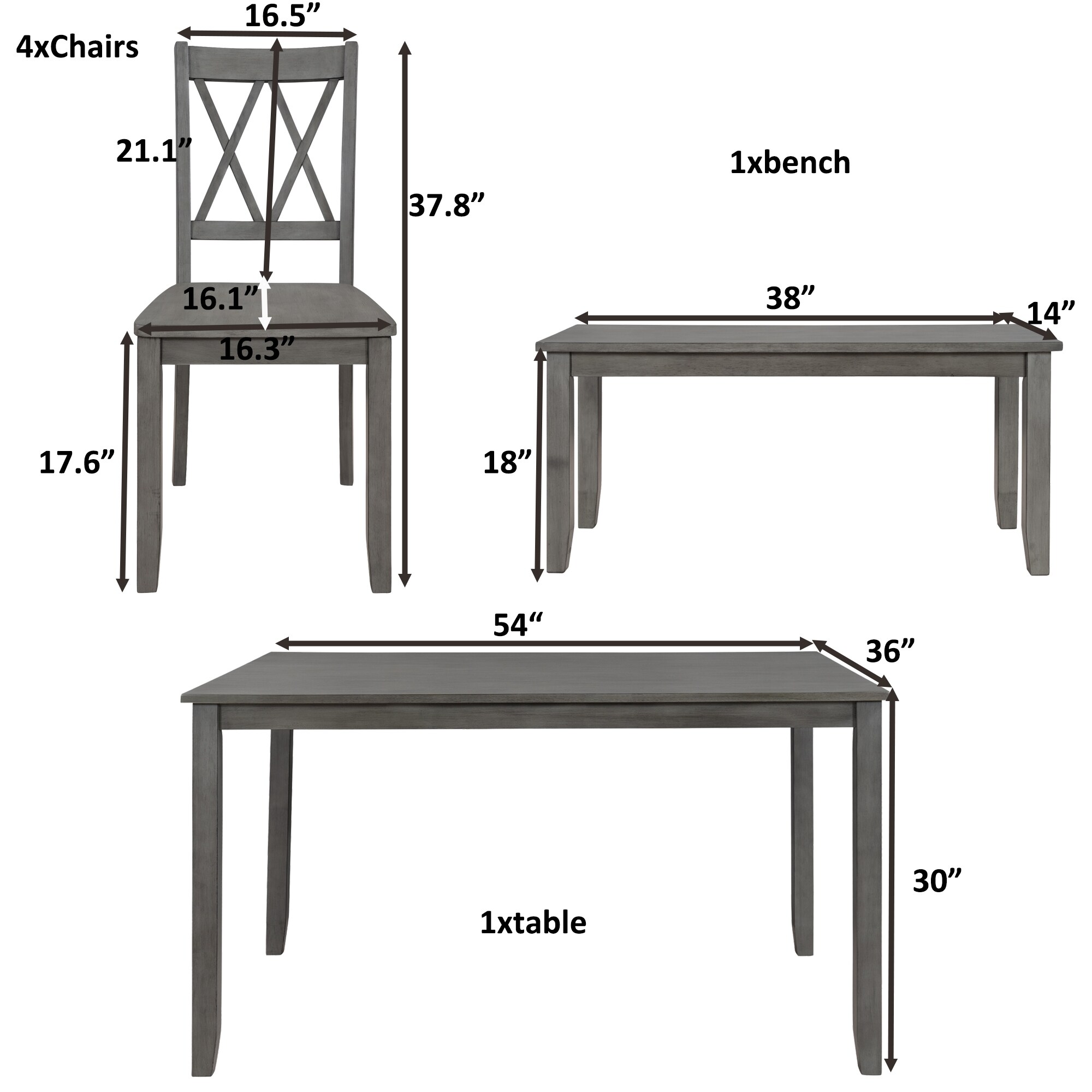 Standard dining deals table bench height