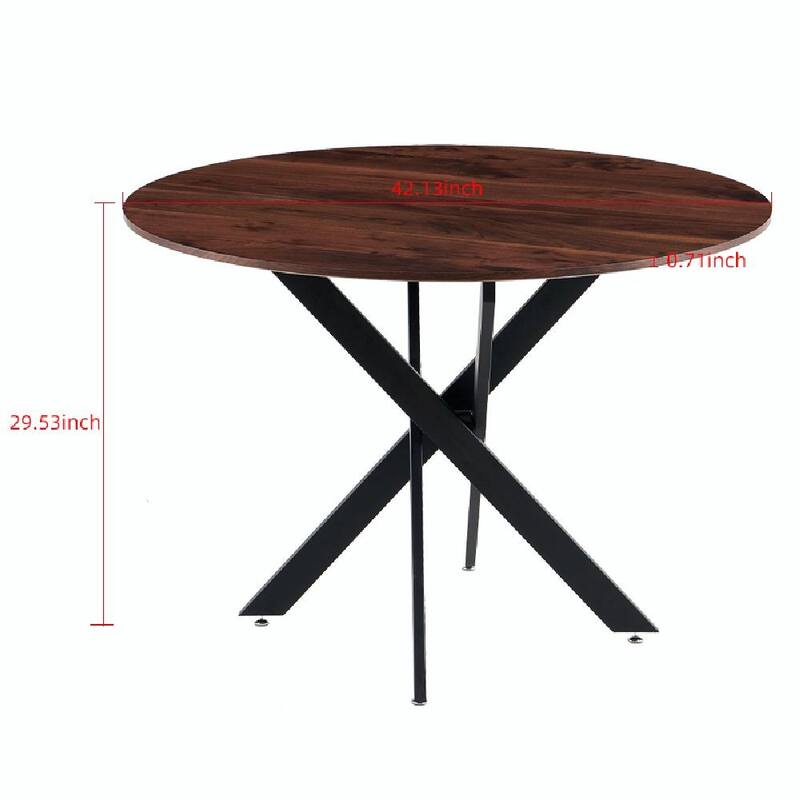 42.1'' Round Mid-Century Dining Table