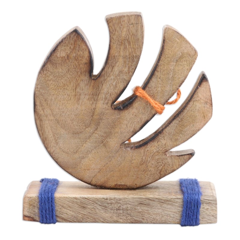 Novica Handmade Marine Movement Wood Sculpture