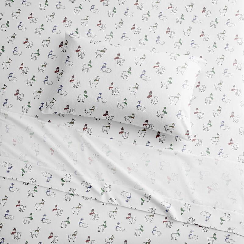 Brielle Home Cotton Flannel Bed Sheet Set