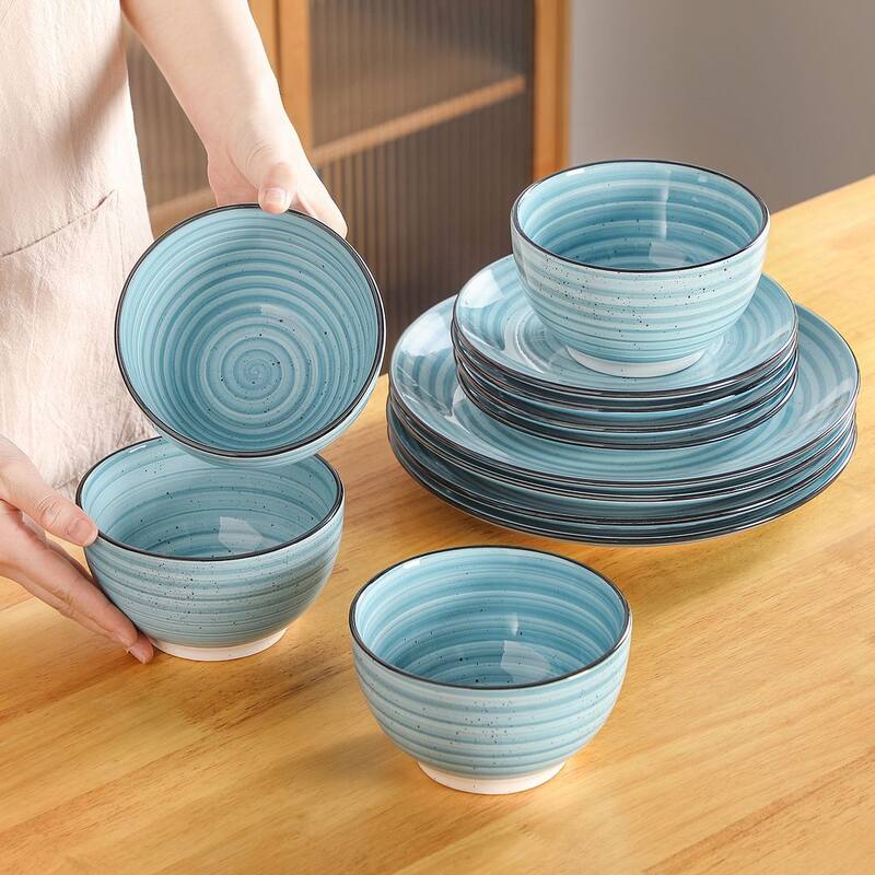 vancasso Bonbon Stoneware 12-Piece Timeless Classic Dinnerware Set