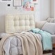 preview thumbnail 4 of 31, Rainha - Ultra Thick Tufted College Headboard Almond Milk