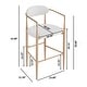 preview thumbnail 49 of 56, Christopher Knight Home Elmore Fabric and Iron 30 Inch Barstools (Set of 2)