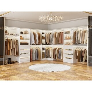 Set of 3 Closet Organizer with 10 Hanging Rods, Adjustable