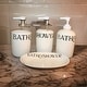 preview thumbnail 2 of 3, Bathroom Accessories Set Includes Bath Tumbler, Soap Dish, Toothbrush Holder, Dispenser, Bath Organizer Renovators Supply