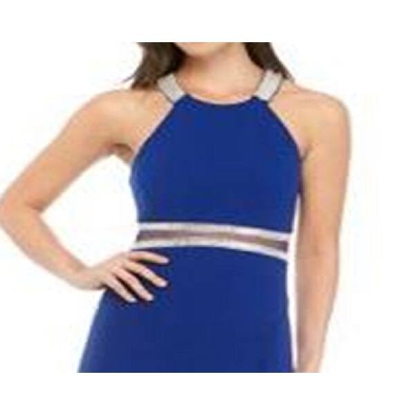 sequin hearts blue dress ADYCE Women's Elegant Sequin Heart Neck Bandeau Mesh Patchwork High Waist Long Sash Split Hem Gown Dress,For Ball, Party, Evening,Formal Dinner Dress