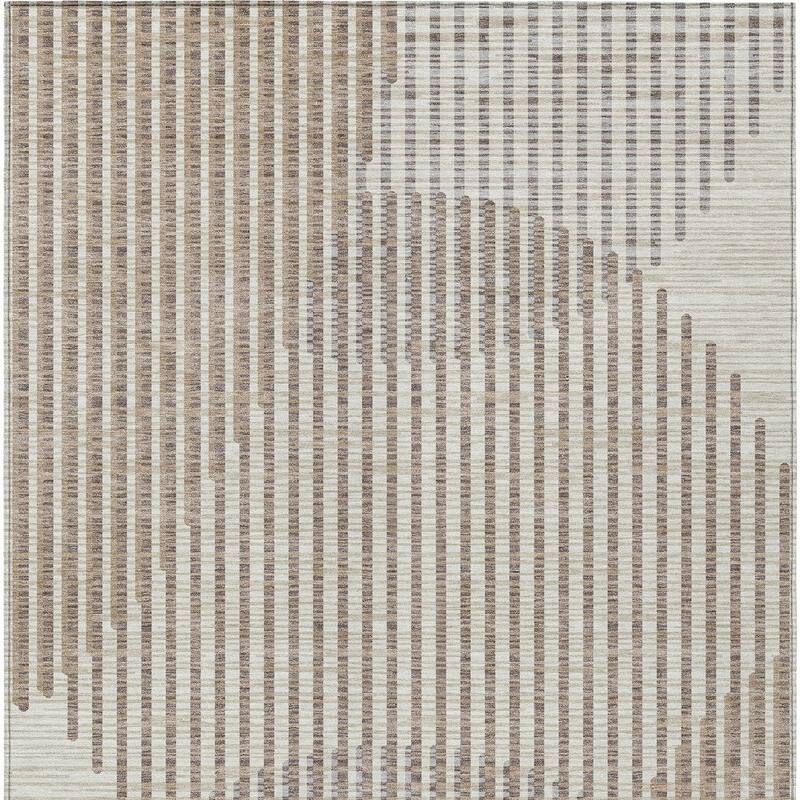 HomeRoots Geometric Transitional Rectangle Outdoor Rug