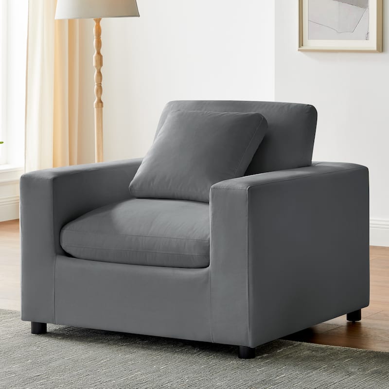 Cambrai Modern Fabric Arm Chair by Greyson Living.