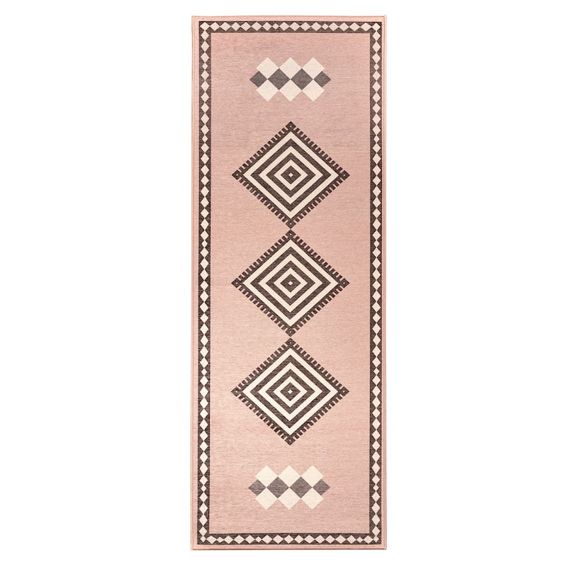 My Magic Carpet Flock Camel Washable Rug