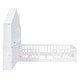 preview thumbnail 5 of 34, House Platform Bed with Window and Bedside Drawers, Shelves and A Set of Sockets and Usb Port