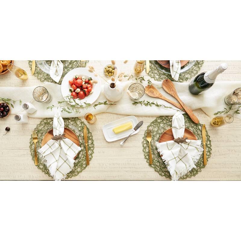 Design Imports Woven Paper Kitchen Placemat Set (Set of 6)
